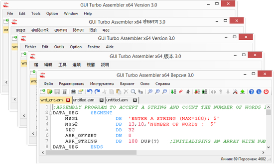 GUI Turbo Assembler