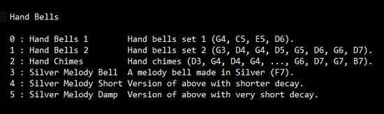 Hand Bells SoundFont