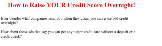 how to raise your credit score overnight