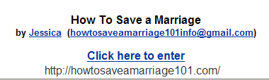 How To Save a Marriage EB