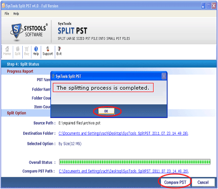 How to Split .PST Files