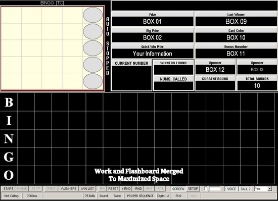 IBA Bingo Flashboard