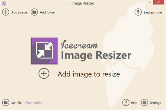 Icecream Image Resizer