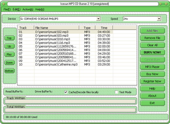 Icesun  MP3 CD Burner