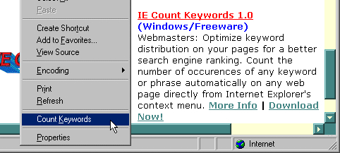 IE Count Keywords