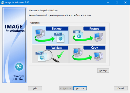 Image for Windows with IFD CUI