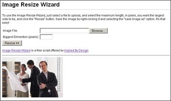 Image Resize Wizard