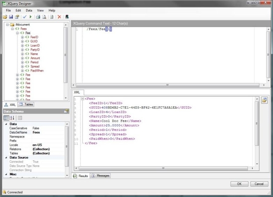 Indigo DXQ Data XQuery Designer