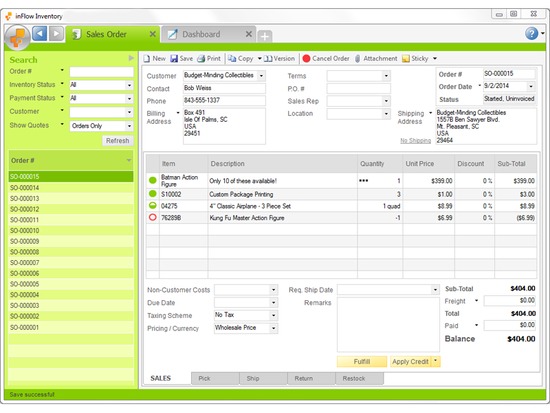 inFlow Inventory Software