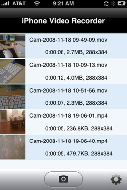 iPhone Video Recorder