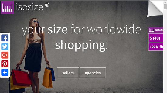 isosize clothing size widget