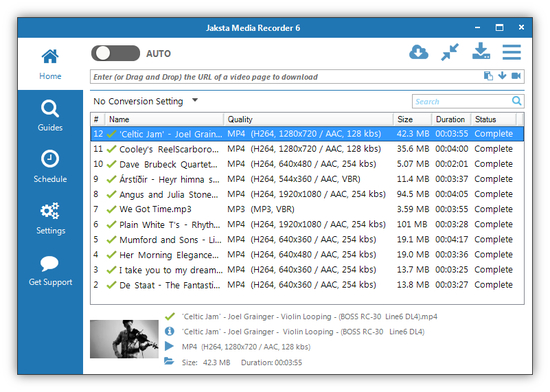 Jaksta Media Recorder for Windows