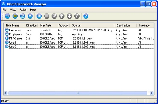 JDSoft Bandwidth Manager