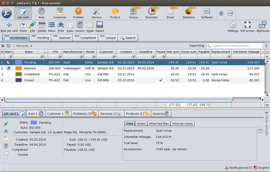 JobCard 2 for Linux 64 bit