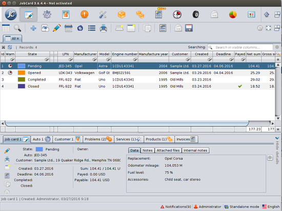 JobCard 3 for Linux 32 bit