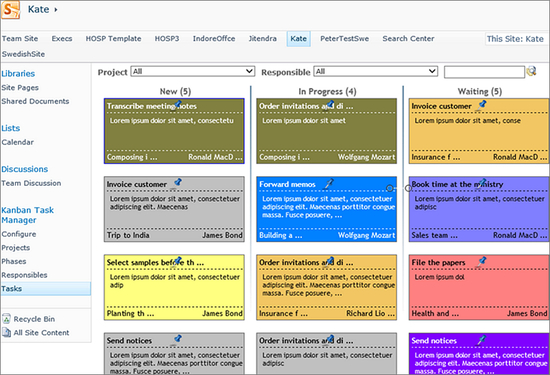 Kanban Task Manager for SharePoint