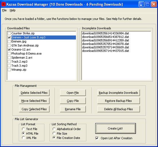 Kazaa Download Manager