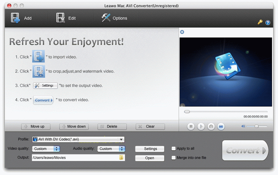 Leawo Mac AVI Converter