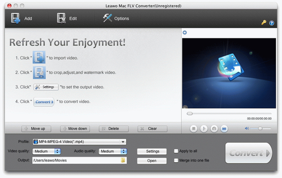 Leawo Mac FLV Converter