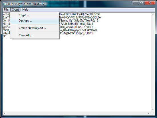 LHN's CryptoText