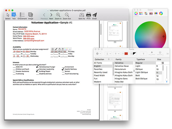 Lighten PDF Form Filler