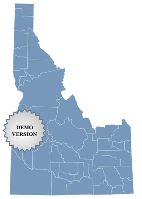 Locator Map of Idaho