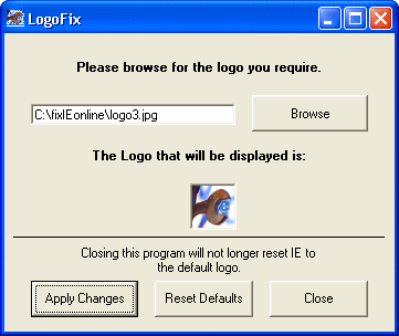 LogoFix IE Logo Branding Software