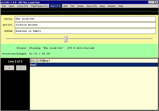 LRC Mark and Transcribe