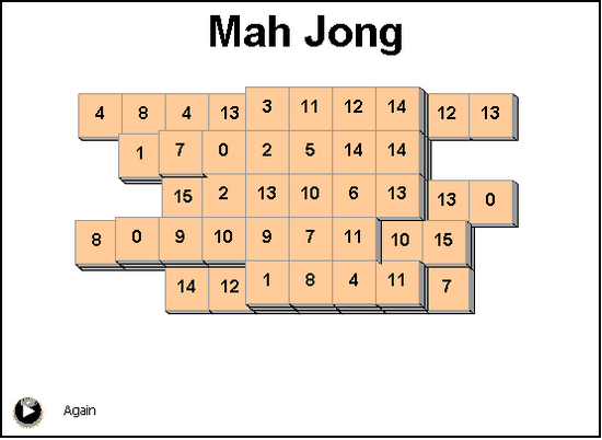 Mah Jong online puzzle