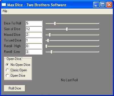 Max Dice Roller - Linux