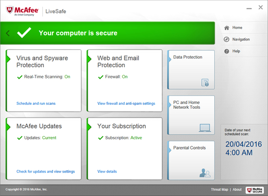 McAfee LiveSafe 30 days Trial