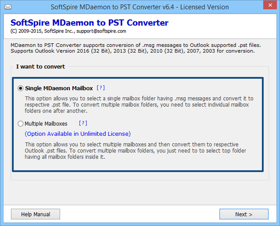 MDaemon to Outlook 2013