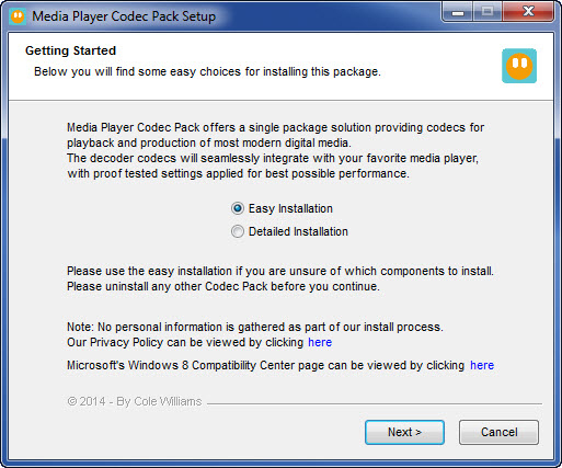 Media Player Codec Pack