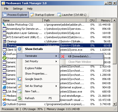 Mediaware Task Manager