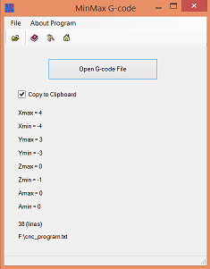 MinMax G-code