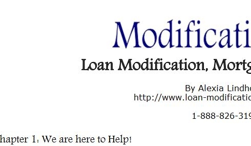 Mortgage Modification