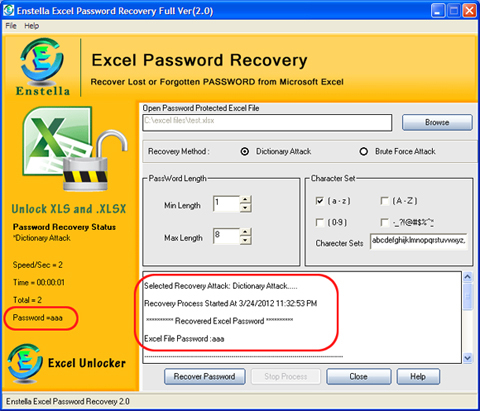 MS Excel File Password Remover