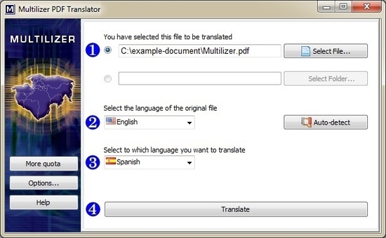 Multilizer PDF Translator