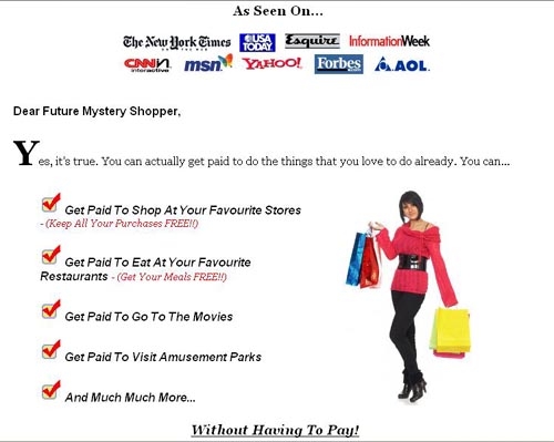 Mystery Shopping Jobs