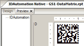 Native 2D DataMatrix for Crystal Reports