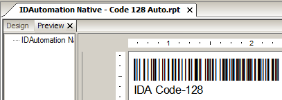 Download Native Crystal Reports Code 128 Barcode
