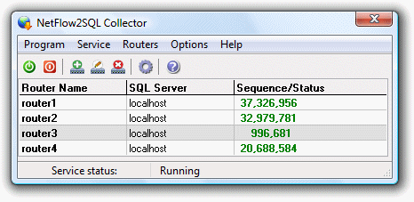 NetFlow2SQL Collector