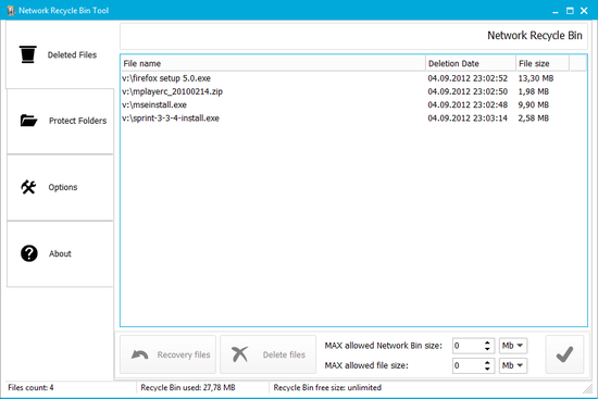 Network Recycle Bin Tool