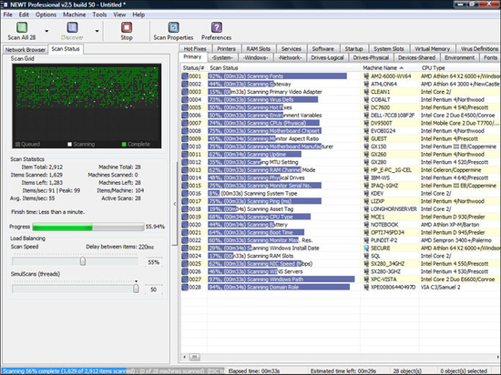 NEWT Professional Network Inventory