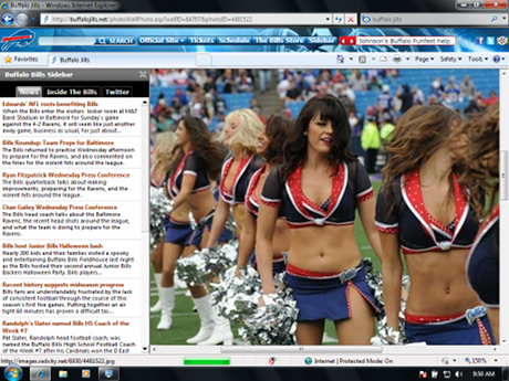 NFL Buffalo Bills IE Browser Theme