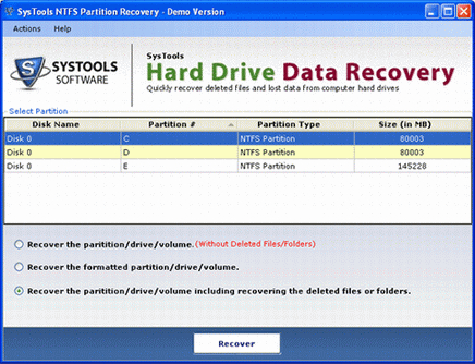 NTFS Data Recovery Software