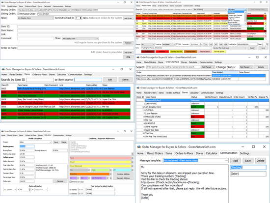 Order Manager for Buyers and Sellers