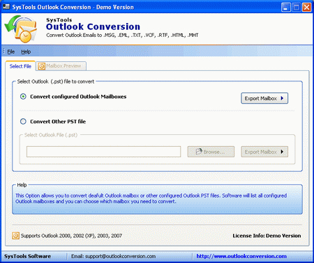 Outlook Conversion Software