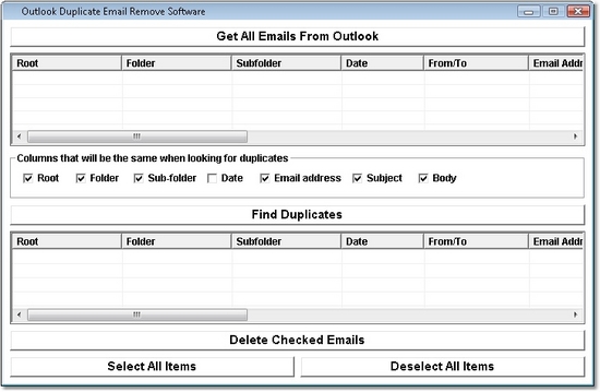 Outlook Duplicate Email Remove Software