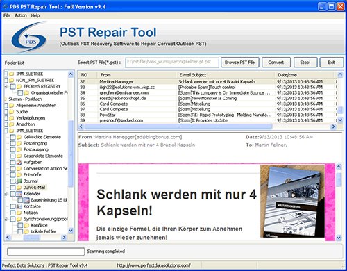 Outlook PST File Repair Tool